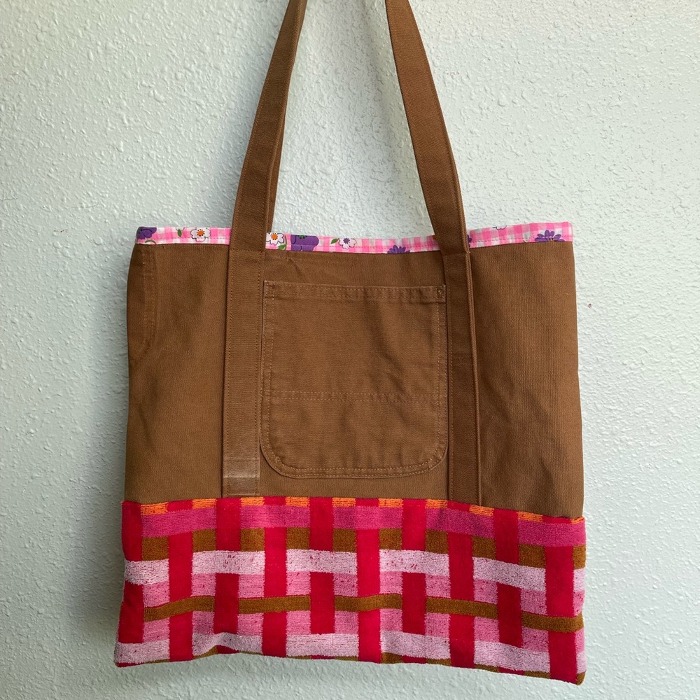 Carhartt Brown and Red Women's Tote - Picture 4 of 5